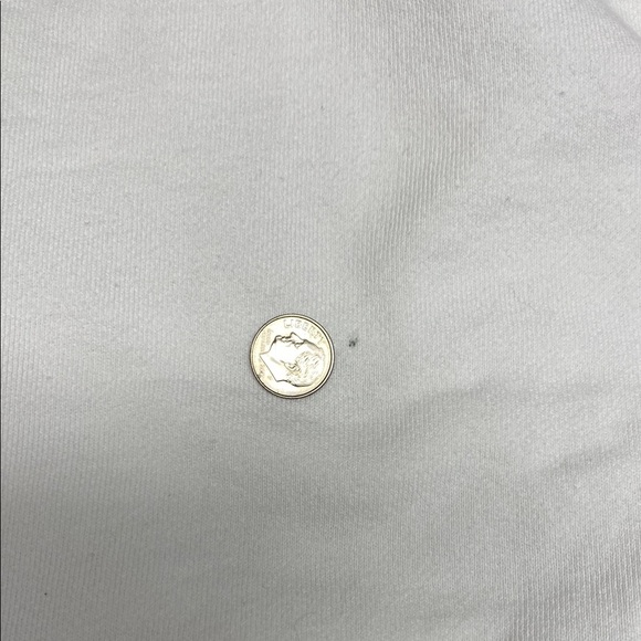 BUCKETLIST Sweatshirt Quarter Snap Ribbed Detail Front Pocket White Size Medium - Picture 6 of 11